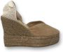 Manebí Hamptons Wedge Lage Hak Schoenen Beige Dames - Thumbnail 5