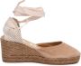 Manebí Lage Sleehak Espadrille Sandaal Vintage Taupe - Thumbnail 1