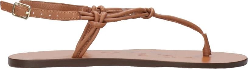 Manebí Leather Knot Thong Sandalen