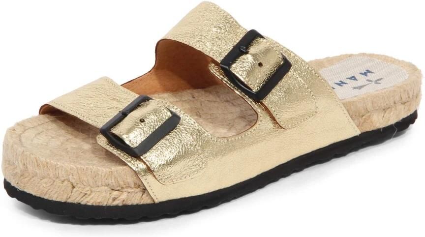 ebí Metallic Leren Gouden Slippers