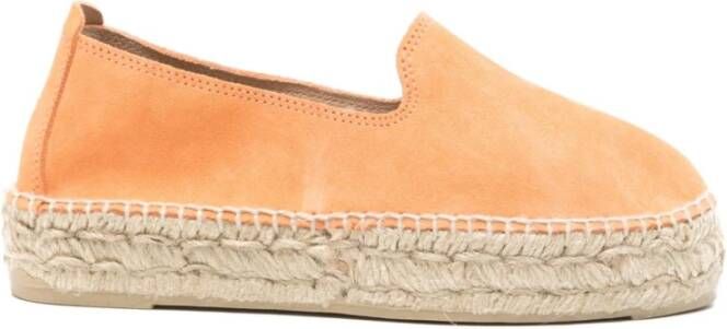 ebí Oranje platte schoenen met gevlochten zool