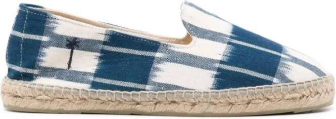 Manebí Platte Katoenen Espadrilles Blue Heren