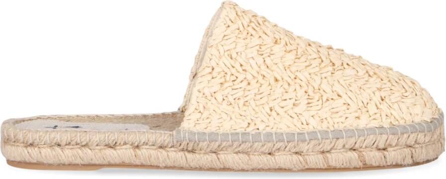 ebí Raffia Ronde Neus Rubberen Muiltjes