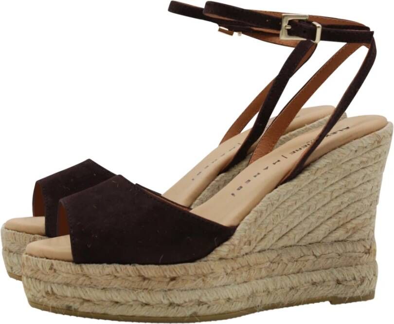 Manebí Riviere Wedges met Plateauzool Brown Dames