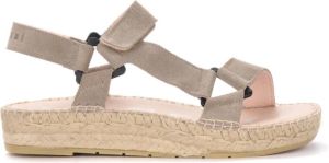 Manebí Sandalo wandelen Hamptons in Camoscio Taupe Beige Dames