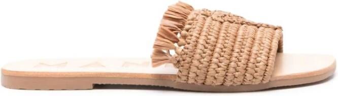 Manebí Beige Sandalen Beige Dames