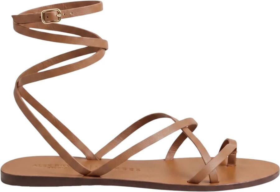Manebí Tie Up Leren Sandalen