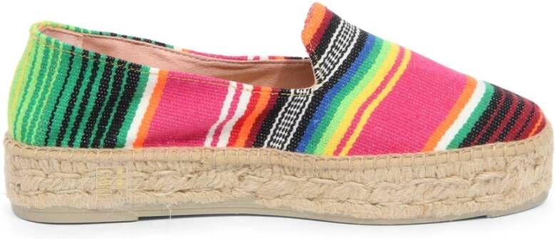 ebí Tulum Multicolor Gestreepte Espadrilles Slippers