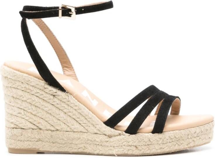 Manebí Zwarte sandalen voor vrouwen