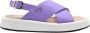 Manila Grace Hoge zool lavendel sandaal Purple Dames - Thumbnail 1