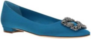 Manolo Blahnik Ballerinas Blauw Dames