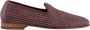 olo Blahnik Bruine Raffia Loafers met Leren Afwerking - Thumbnail 1