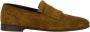 olo Blahnik Bruine Suède Kiltie Loafers met Broguing - Thumbnail 1