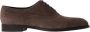 olo Blahnik Bruine Suède Oxford Brogue Schoenen - Thumbnail 1