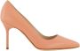 olo Blahnik Elegante Leren Pumps met puntige neus - Thumbnail 1