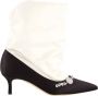 olo Blahnik Elegante Satijnen Schoen Booties - Thumbnail 1