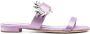Manolo Blahnik Lila Zijden Sneakers met Kristalversiering Purple Dames - Thumbnail 3