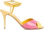 Manolo Blahnik Gele & Roze Hoge Hak Sandalen Multicolor Dames - Thumbnail 1