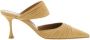 Manolo Blahnik Gerimpeld Suède Puntige Hakken Beige Dames - Thumbnail 1
