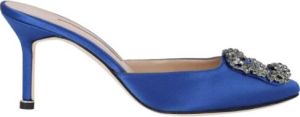 Manolo Blahnik Heeled Mules Blauw Dames