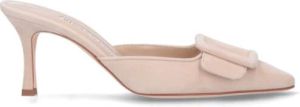 Manolo Blahnik Heeled Mules Roze Dames