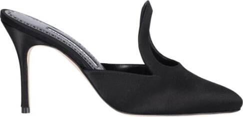 Manolo Blahnik Slippers & Mules "Fugati" Mules in zwart