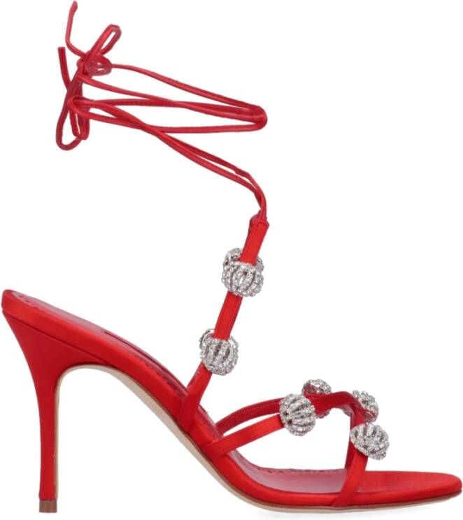 Manolo Blahnik Sandalen "Elsaka" Sandals in rood