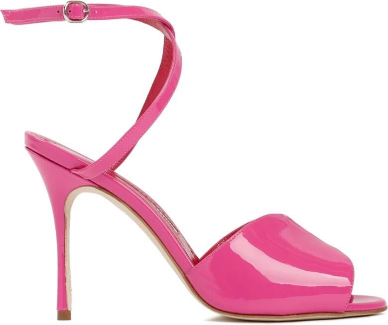 Manolo Blahnik Hourani Pink Sandal Pink Dames