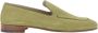 olo Blahnik Khaki Suède Loafers - Thumbnail 1
