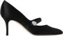 olo Blahnik Kristal Satijn Mary Jane Pumps - Thumbnail 1