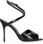 olo Blahnik Lakleren Enkel Gesp Sandalen - Thumbnail 1