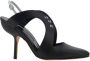 Manolo Blahnik Leren Jijara Pumps Stiletto Hak Black Dames - Thumbnail 5
