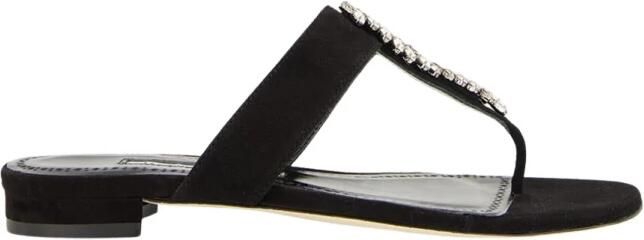 olo Blahnik Bizaba Platte Sandalen
