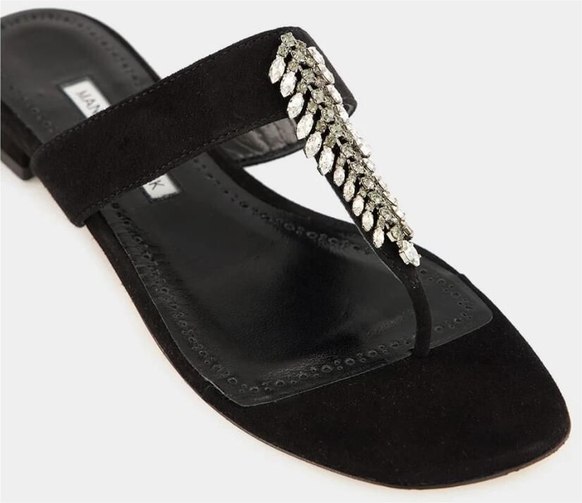 olo Blahnik Bizaba Platte Sandalen - Foto 2