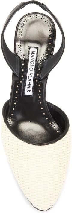 olo Blahnik Casam 70 Raffia Pumps - Foto 2