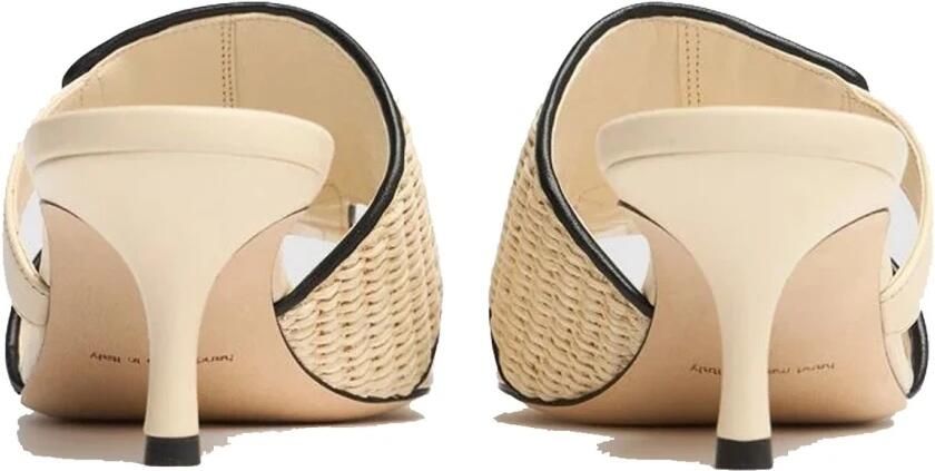 olo Blahnik Beige Leren Sandalen Elegante Stijl - Foto 2