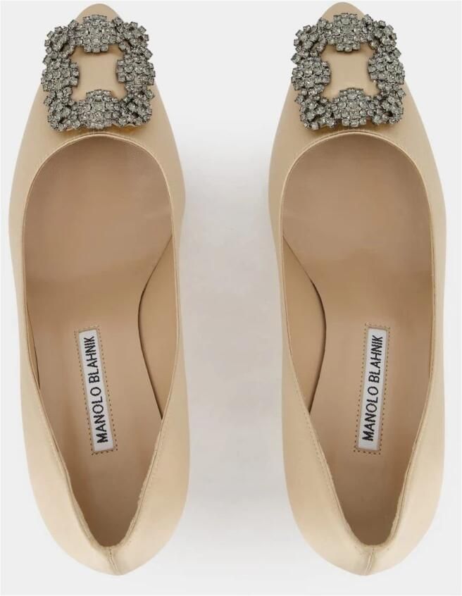 olo Blahnik Hangisi 70mm Pumps met juwelen gesp - Foto 2