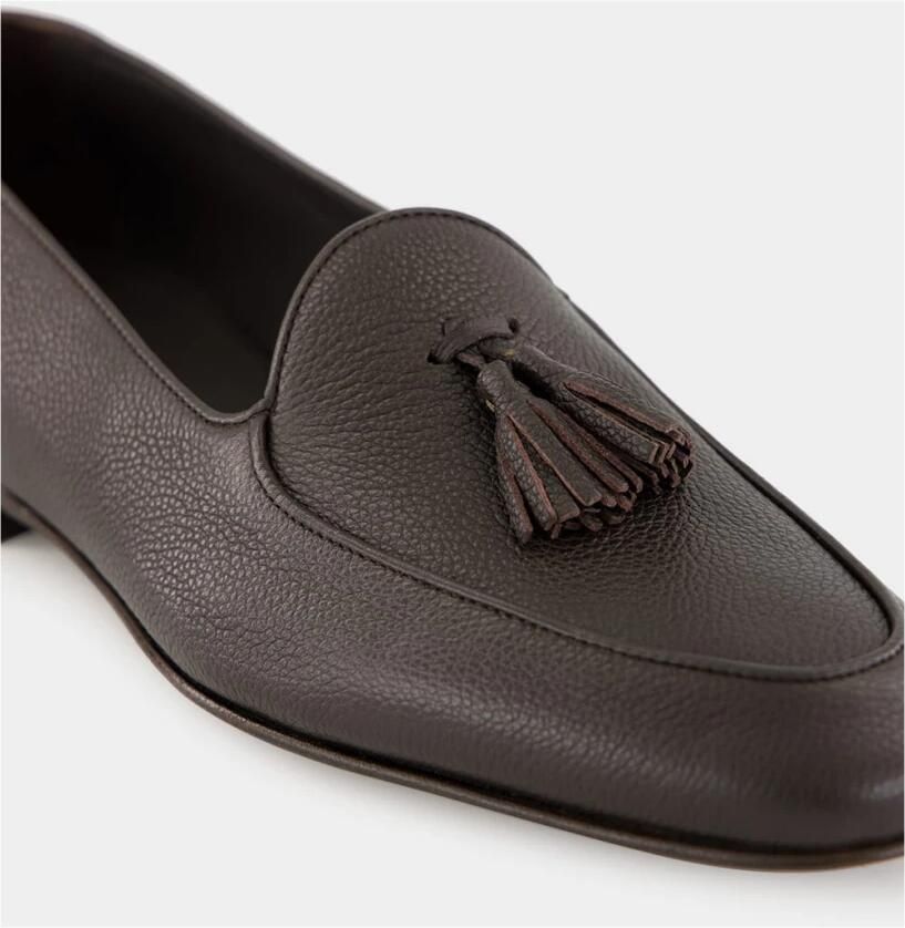 olo Blahnik Lennox Leren Loafers met Kwastjes - Foto 2