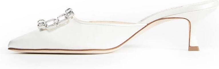 olo Blahnik Mayjou Satijnen Muiltjes - Foto 2