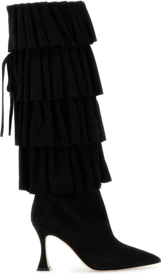 olo Blahnik Miralone 90 Knielaarzen