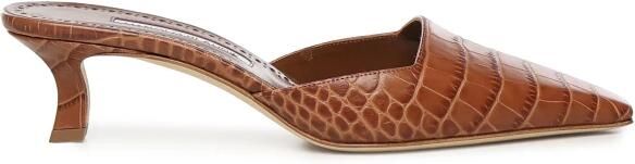 olo Blahnik Moiramu Leren Muiltjes