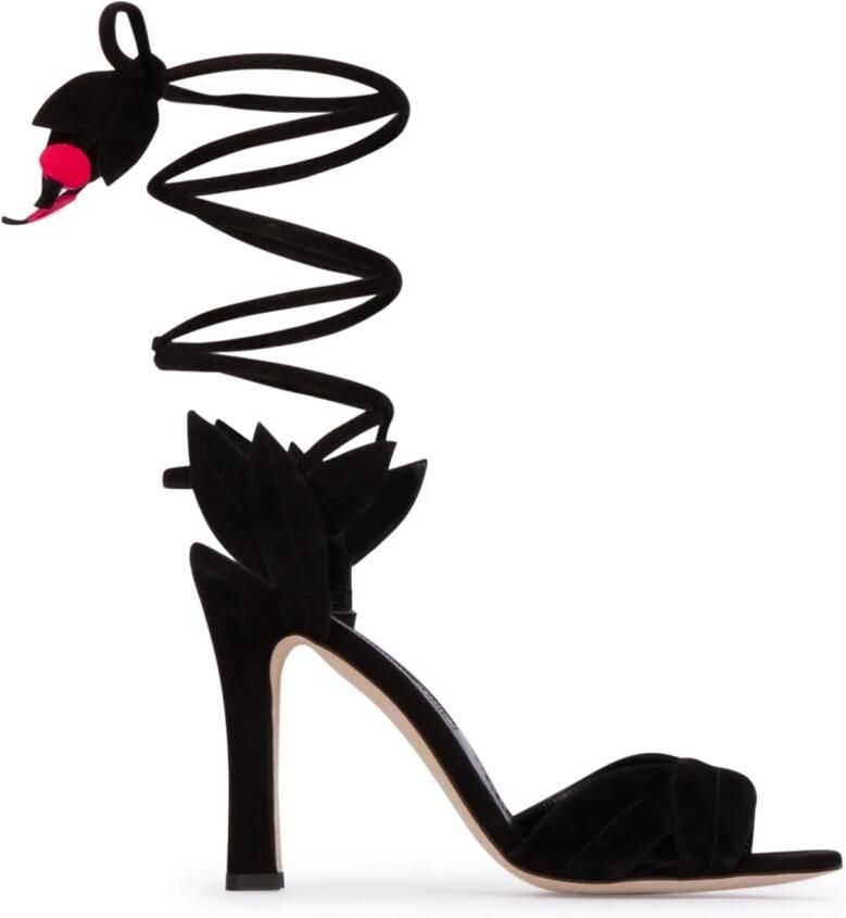 olo Blahnik Ossie 105 Wrap Sandalen