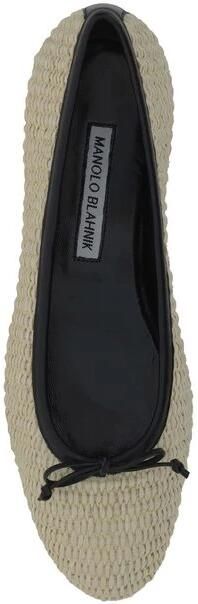 olo Blahnik Beige Ballerina Flats Elegant Slip-On Design - Foto 3