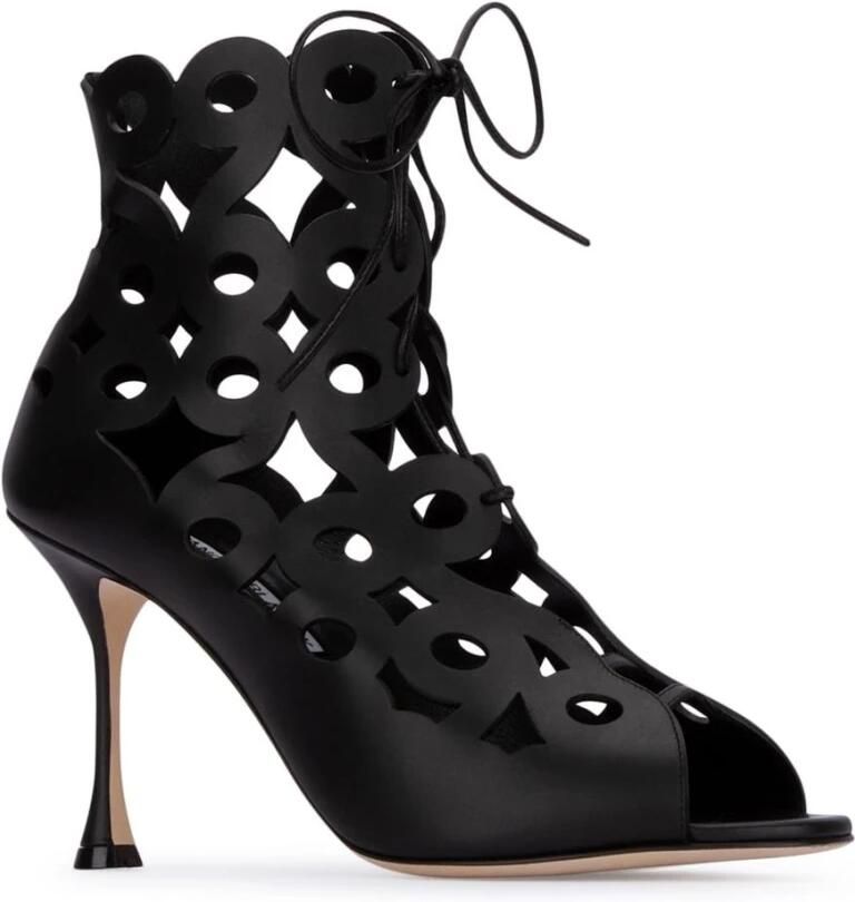 olo Blahnik Taralo Sandalen met Uitgesneden Stilettohak - Foto 2