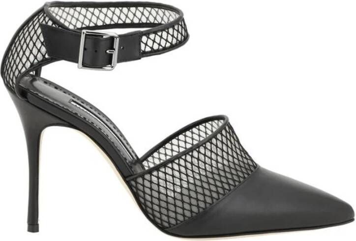 olo Blahnik Mesh Design Stiletto Heel Pumps