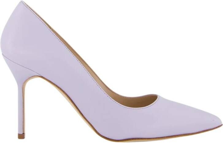olo Blahnik Neutrale kalfsleren pumps met puntige neus