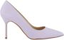 olo Blahnik Neutrale kalfsleren pumps met puntige neus - Thumbnail 1