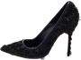 Manolo Blahnik Pre-owned Fabric heels Black Dames - Thumbnail 1