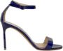 Manolo Blahnik Pre-owned Fabric heels Blue Dames - Thumbnail 1