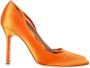 Manolo Blahnik Pre-owned Fabric heels Orange Dames - Thumbnail 1